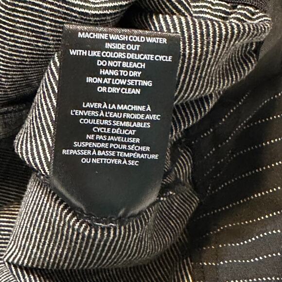 Jones New York Pull On Wide Leg Pants Sz 1X Black Pinstripe Stretch Pockets NWT - Picture 10 of 10